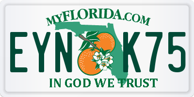 FL license plate EYNK75