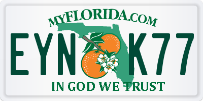 FL license plate EYNK77