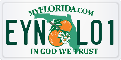 FL license plate EYNL01