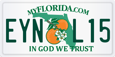 FL license plate EYNL15