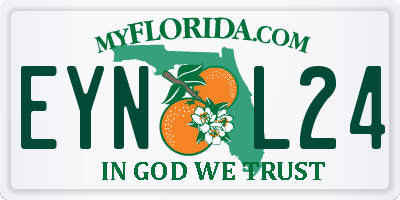 FL license plate EYNL24