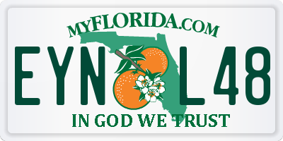 FL license plate EYNL48
