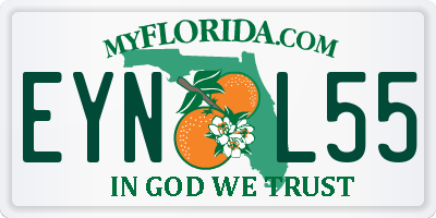 FL license plate EYNL55