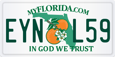 FL license plate EYNL59