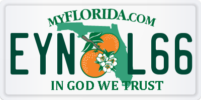 FL license plate EYNL66