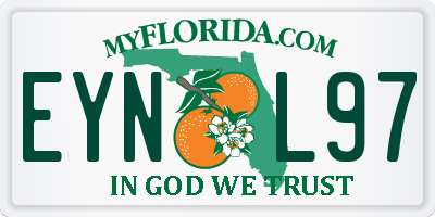 FL license plate EYNL97