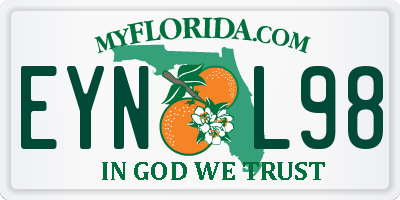 FL license plate EYNL98