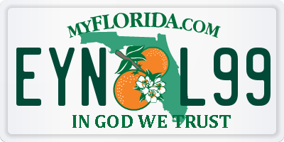 FL license plate EYNL99
