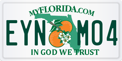 FL license plate EYNM04