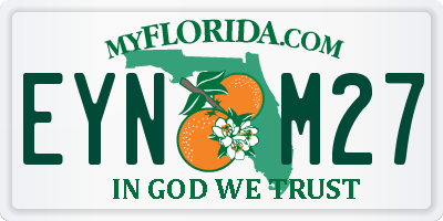 FL license plate EYNM27