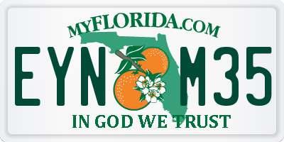 FL license plate EYNM35