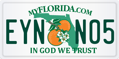 FL license plate EYNN05