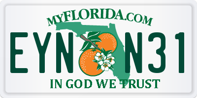 FL license plate EYNN31