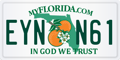 FL license plate EYNN61