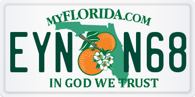 FL license plate EYNN68