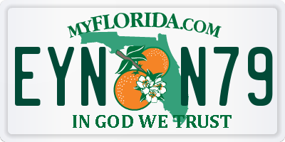 FL license plate EYNN79