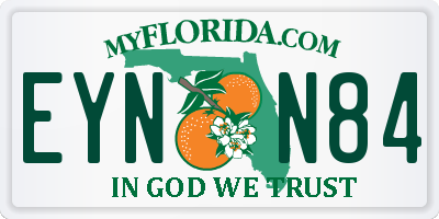FL license plate EYNN84