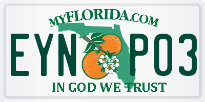 FL license plate EYNP03
