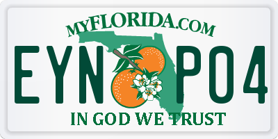 FL license plate EYNP04