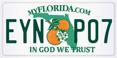FL license plate EYNP07