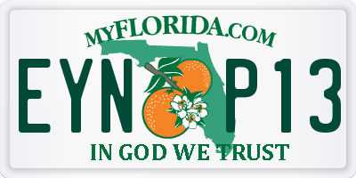 FL license plate EYNP13