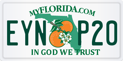 FL license plate EYNP20