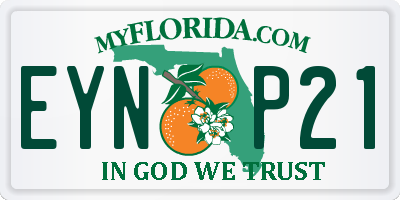 FL license plate EYNP21