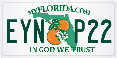 FL license plate EYNP22