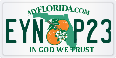 FL license plate EYNP23