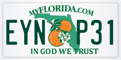 FL license plate EYNP31