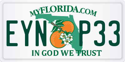 FL license plate EYNP33