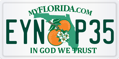FL license plate EYNP35