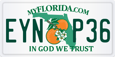 FL license plate EYNP36
