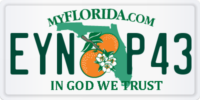 FL license plate EYNP43