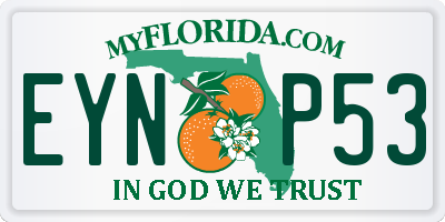 FL license plate EYNP53