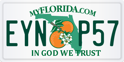 FL license plate EYNP57
