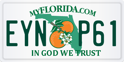 FL license plate EYNP61