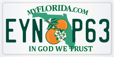 FL license plate EYNP63