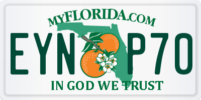 FL license plate EYNP70