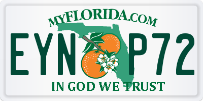 FL license plate EYNP72