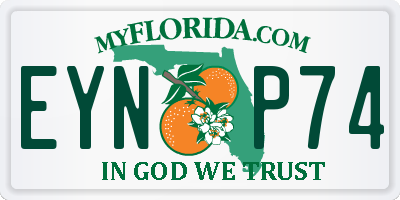 FL license plate EYNP74