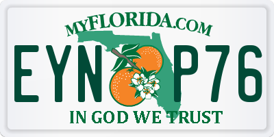 FL license plate EYNP76