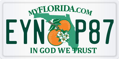 FL license plate EYNP87