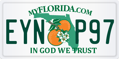 FL license plate EYNP97