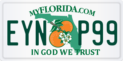 FL license plate EYNP99