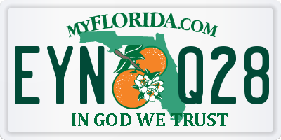 FL license plate EYNQ28