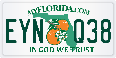 FL license plate EYNQ38