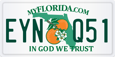 FL license plate EYNQ51