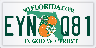FL license plate EYNQ81