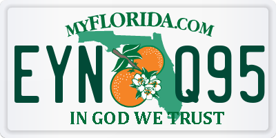 FL license plate EYNQ95